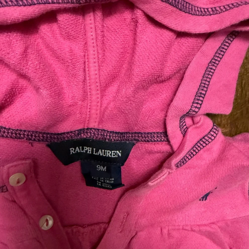 3 for $12 Ralph Lauren Pink Baby Girl 9 Month Hoodie